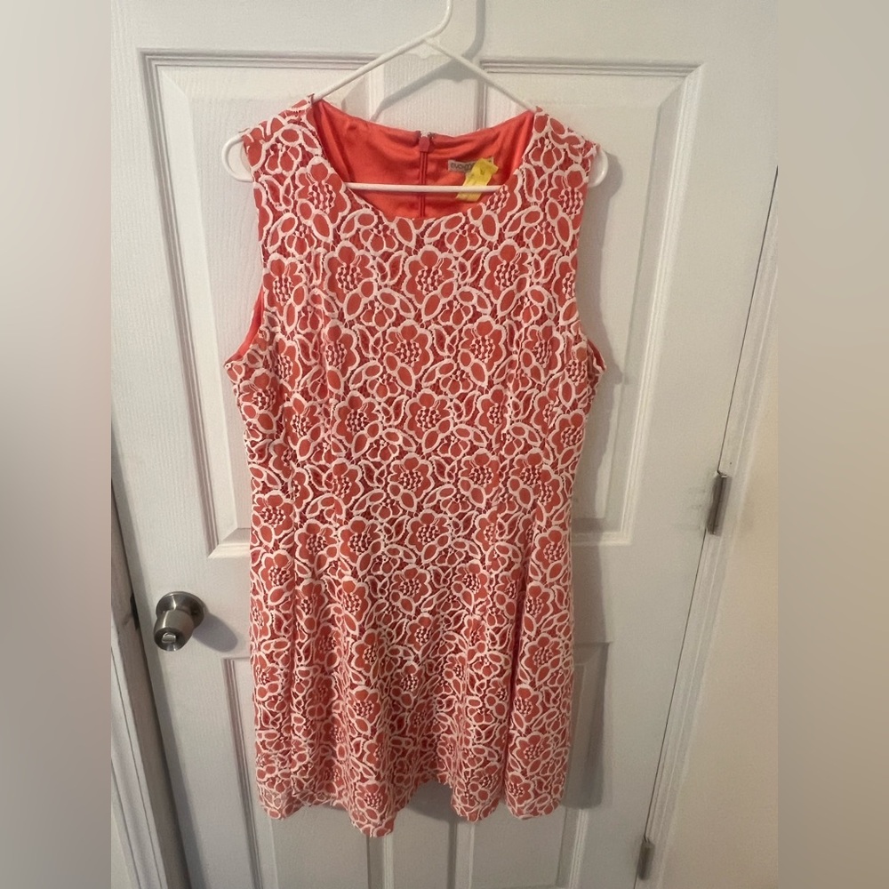 Eva Mendes Fit and Flare Sleeveless Dress